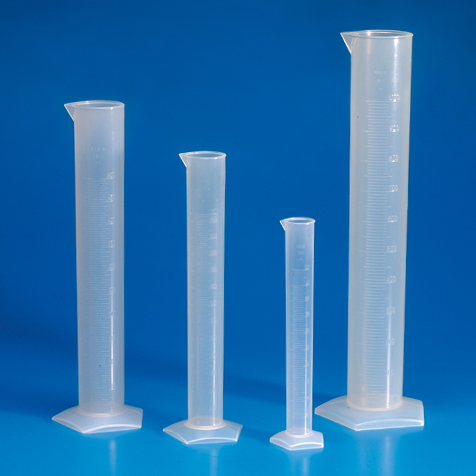 Globe Scientific Graduated Cylinder, PP, Molded Graduations, 1000mL Image